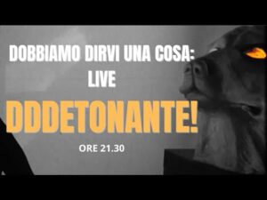 NOVITA’ PAZZESCA! VI DICIAMO TUTTO IN LIVE!