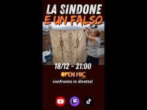 La sindone è un falso! Serata open mic da TikTok.