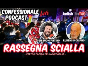Confessionale Podcast ep.220 &ndash; Rassegna Scialla (Askatasuna, dipinto Giorgia Meloni, Epstein, etc)