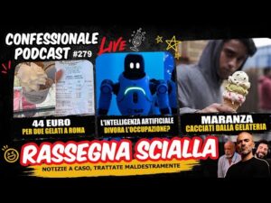 Rassegna Scialla | Maranza cacciati, 2 gelati a 44 euro a Roma, AI | #ConfessionalePodcast 279