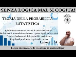 Teoria della probabilit&agrave; e statistica &ndash; Lezione n. 5